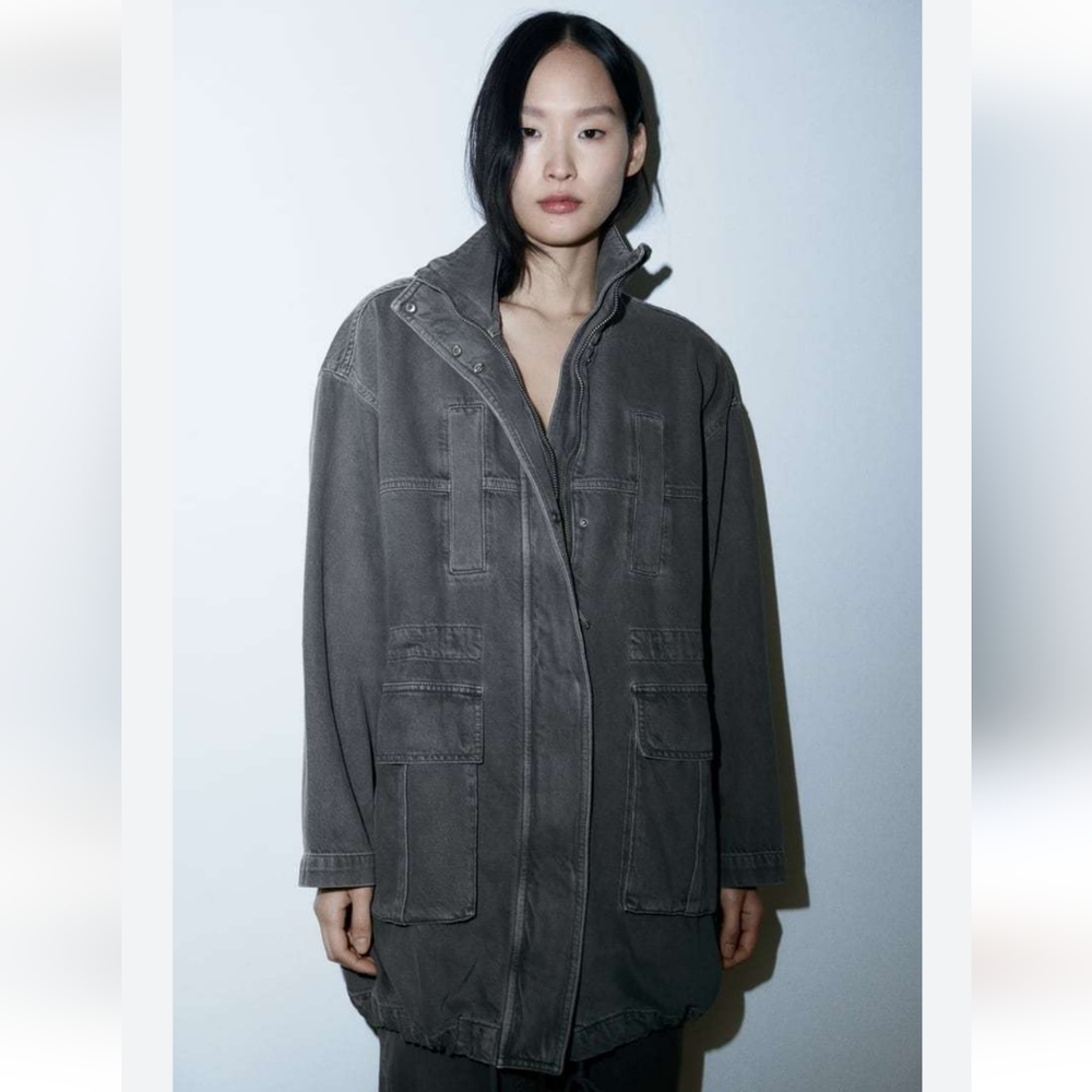 BNWT! OVERSIZED DENIM PARKA